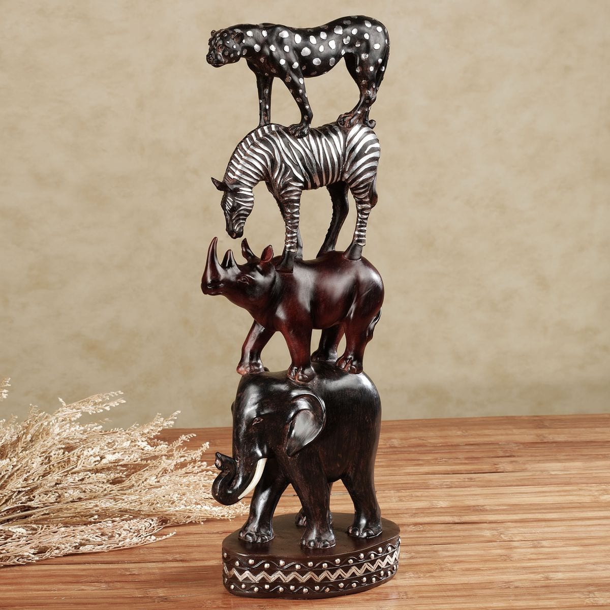 Soapstone carving of Kenya's Big Five animals
